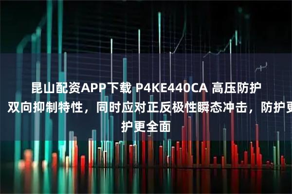 昆山配资APP下载 P4KE440CA 高压防护器件：双向抑制特性，同时应对正反极性瞬态冲击，防护更全面
