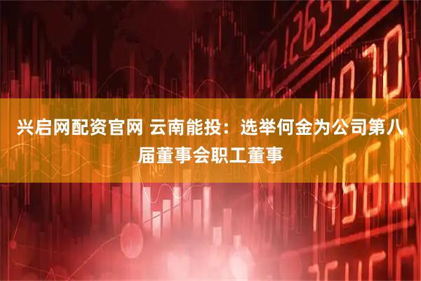兴启网配资官网 云南能投：选举何金为公司第八届董事会职工董事