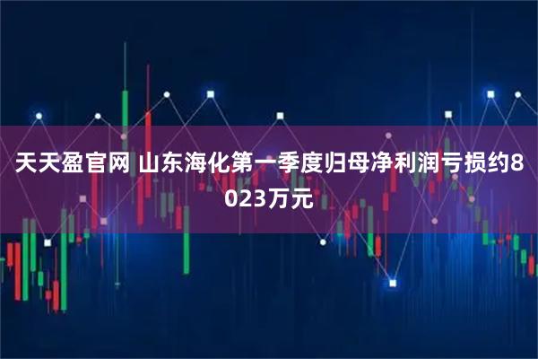 天天盈官网 山东海化第一季度归母净利润亏损约8023万元